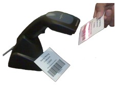 Barcode reader, untuk mesin antrian barcode