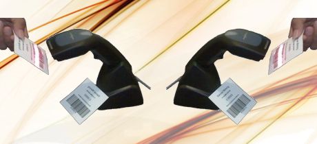 mesin antrian barcode reader