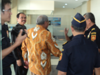 Kunjungan Dirjen Untuk Audit alat Antrian Bea Cukai